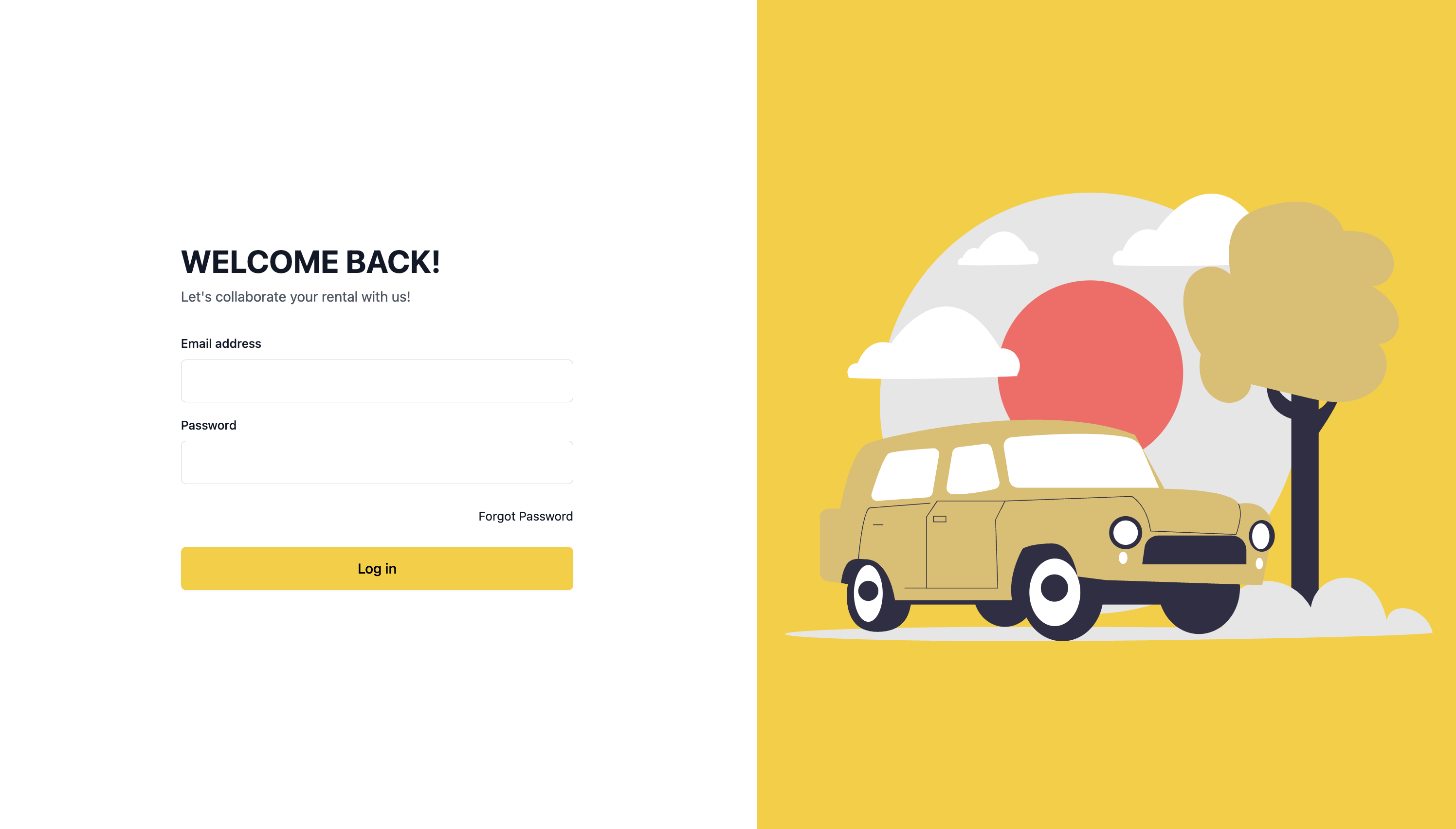 Preview dashboard CMS Coco Rent